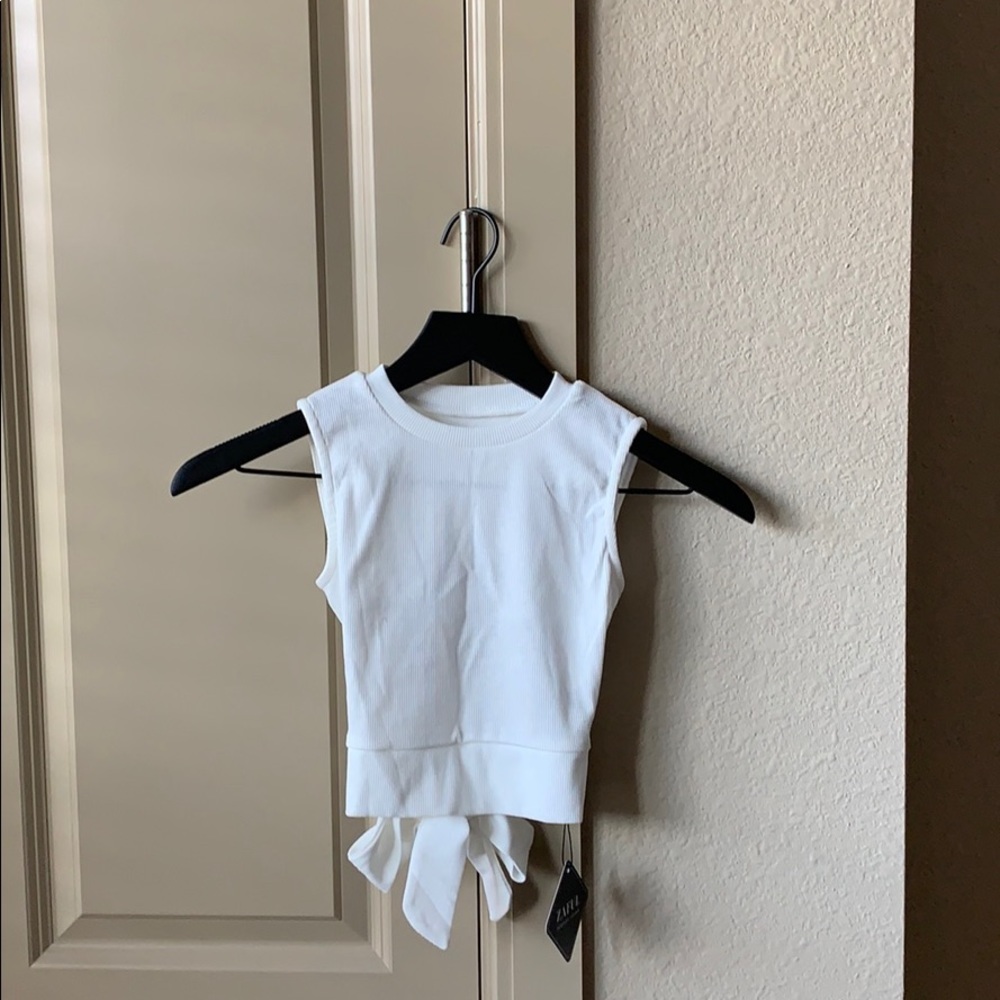 Open back crop top